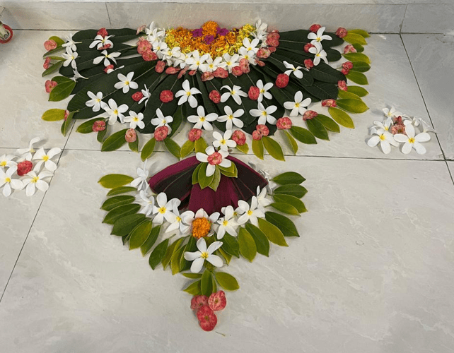 Real Flowers Rangoli | Soluzione