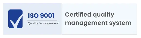 ISO 9001 Certified Quality ISO 9001 Certified Quality