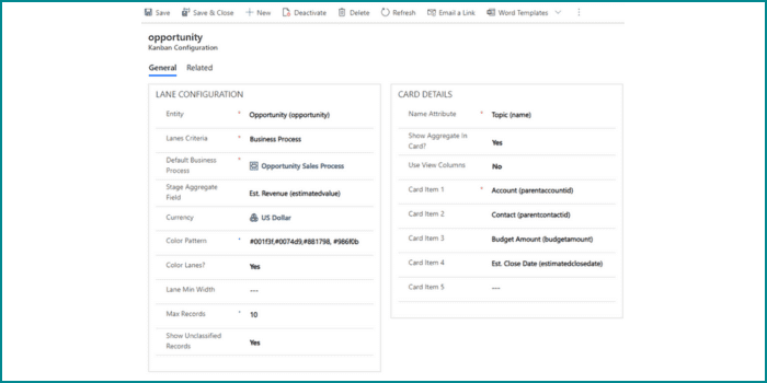 Create the Kanban configuration Create the Kanban configuration