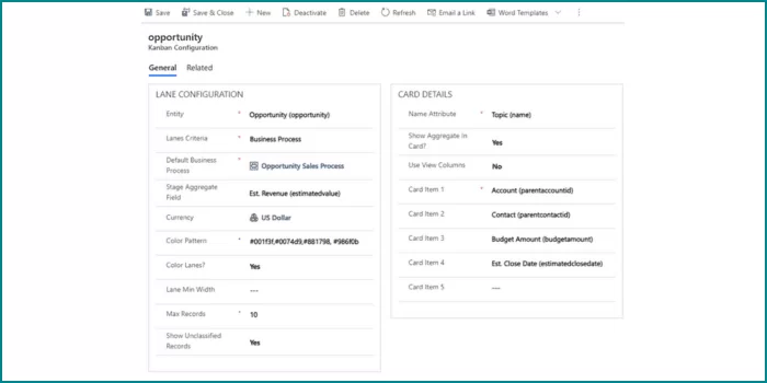 Create the Kanban configuration