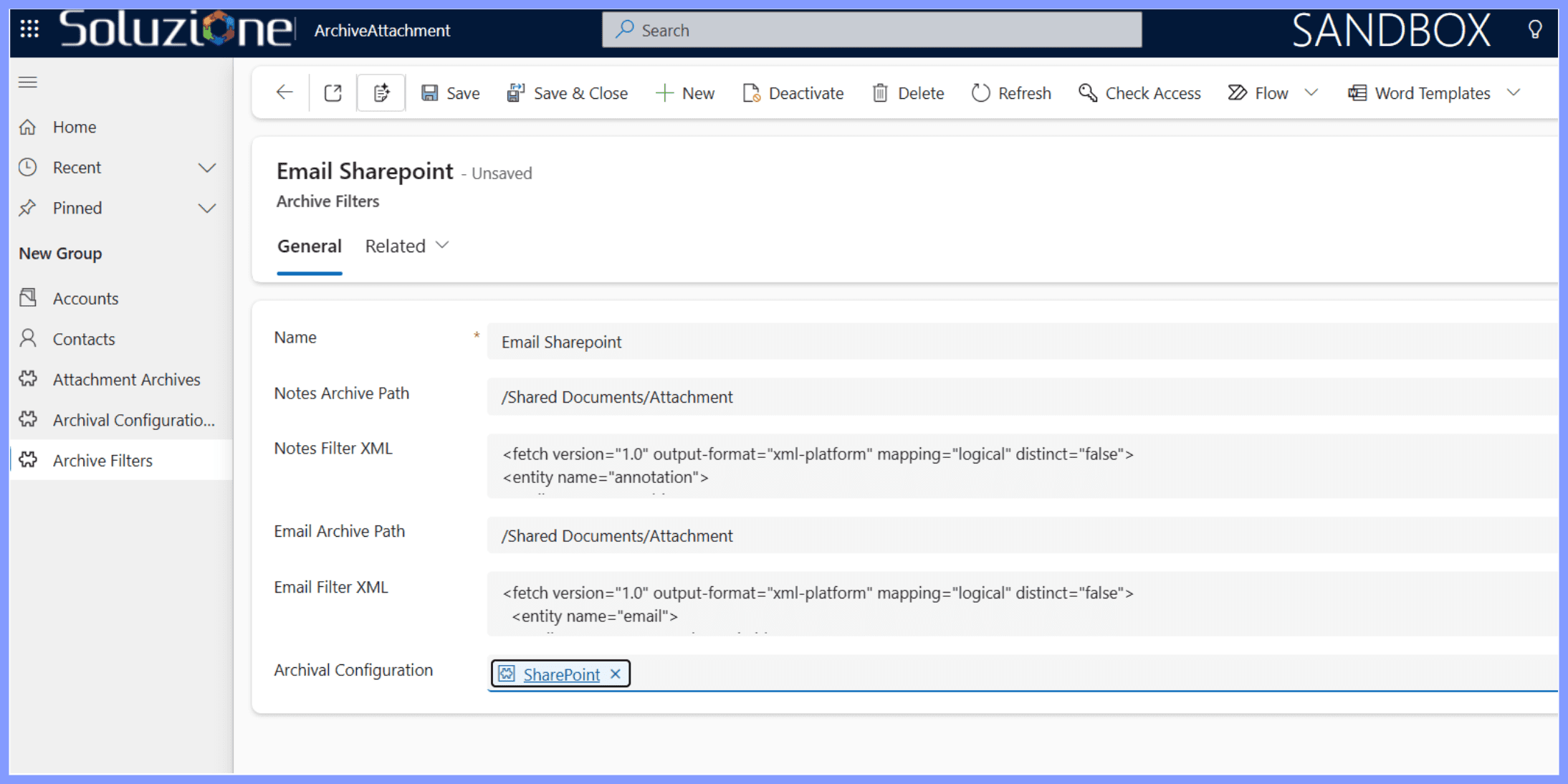 Define Archival Rules
