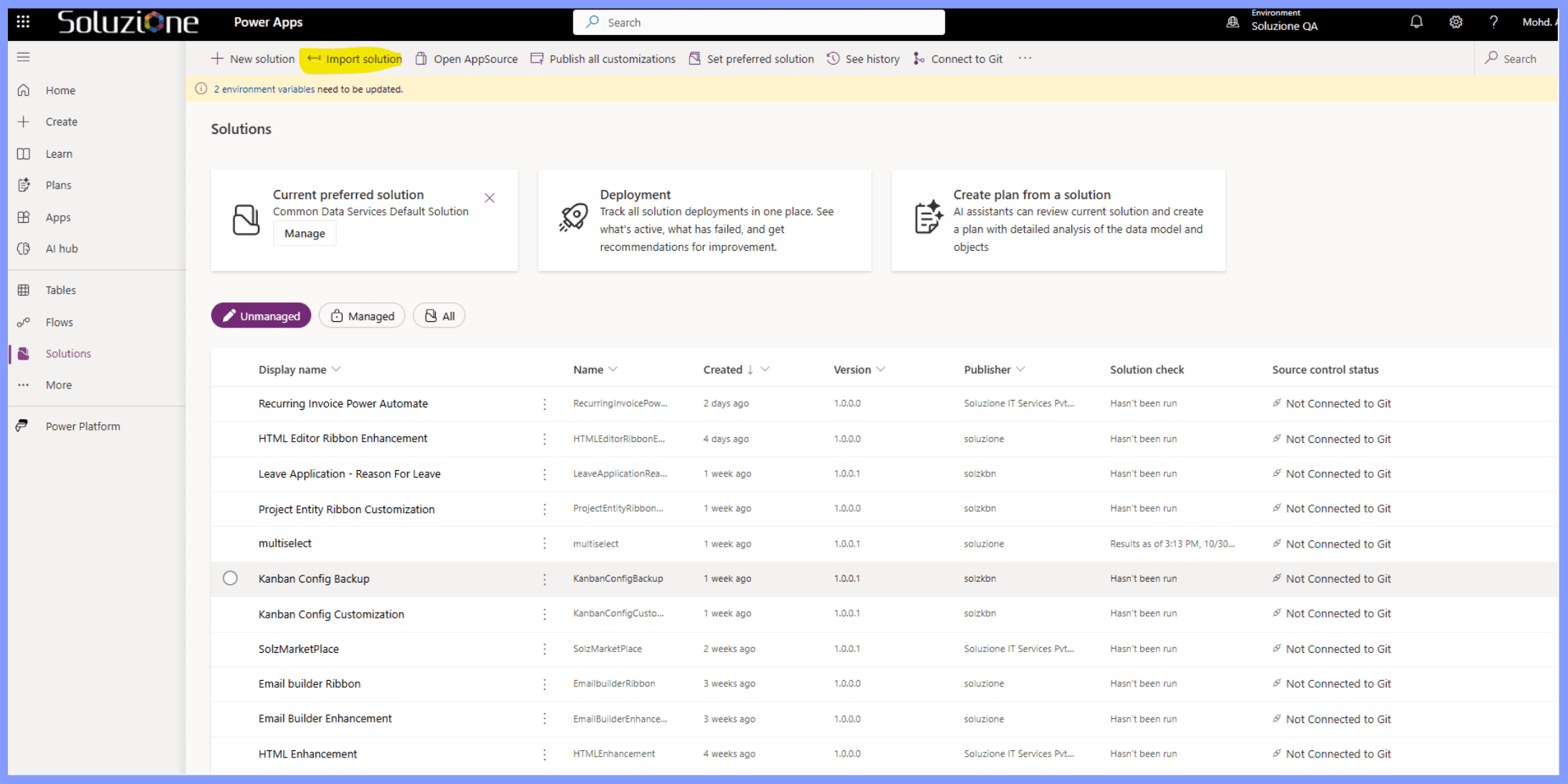 Install the Archival Solution