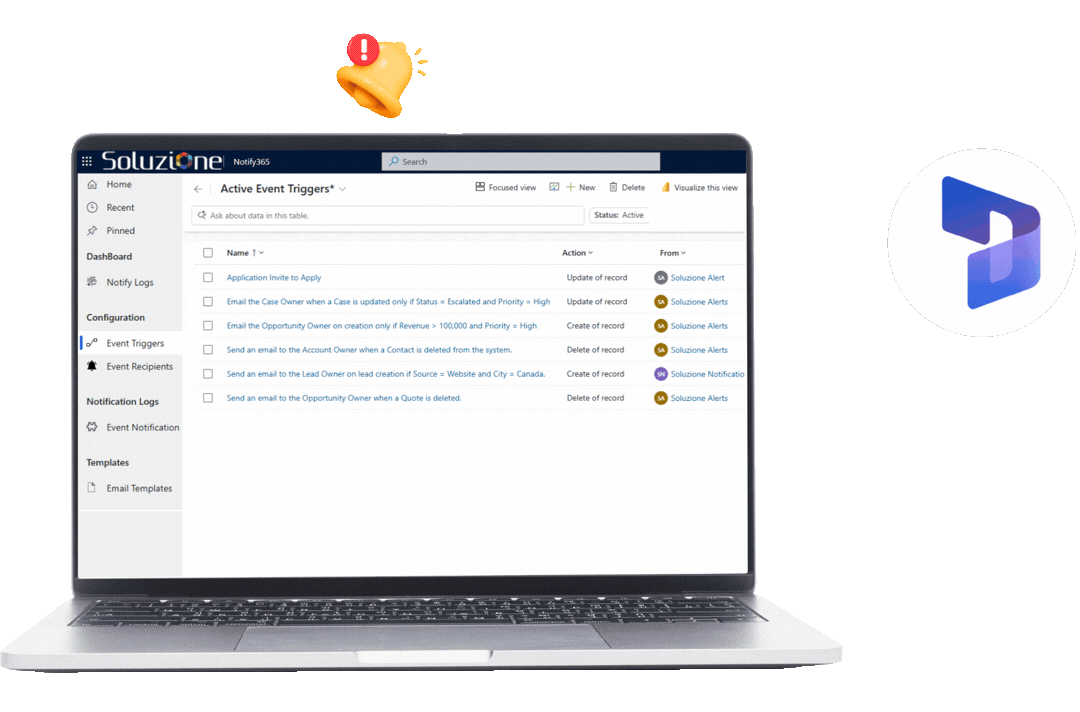 Notify365 for Microsoft Dynamics 365 CRM & Power Platform Notify365 for Microsoft Dynamics 365 CRM & Power Platform