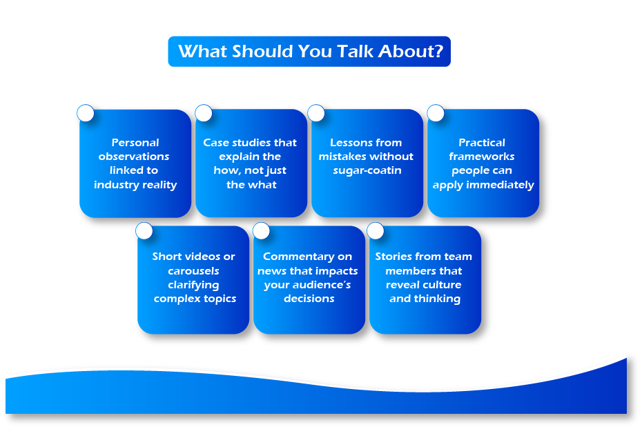 What Should You Talk About