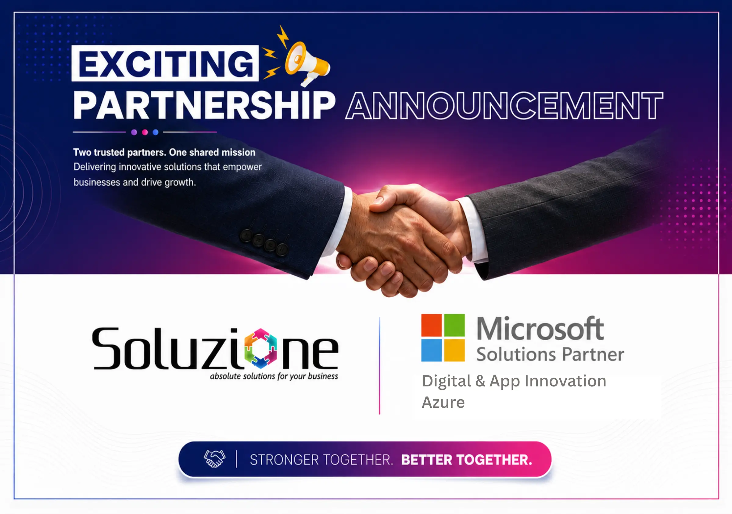 Soluzione Earns Microsoft Solutions Partner Designation for Digital & App Innovation (Azure) 